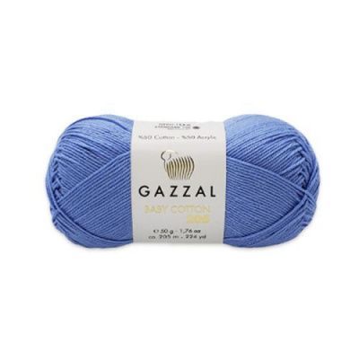 Пряжа Gazzal Baby Cotton 205 (517); Состав: 50% Хлопок, 50% Акрил; 50 гр/205 м