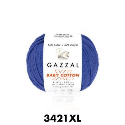 GAZZAL  BABY COTTON XL  3421 - 50% Хлопок, 50% Акрил 50 г/105 м