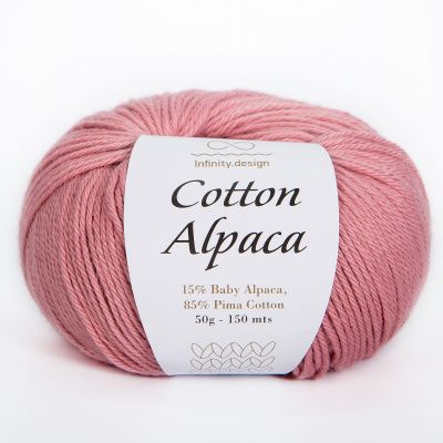 Infinity Cotton Alpaca ( 4042 OLD PINK)  85% хлопок, 15 % беби альпака 50гр/150 м